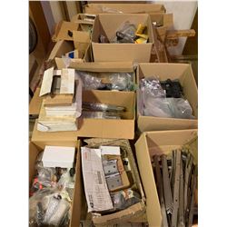 Door and Window Hardware: Hinges, locksets,operators, flush bolts, guides. Most are new old stock