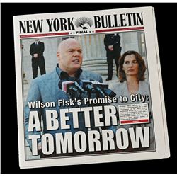 Lot # 82: 'Wilson Fisk's Promise to City' New York Bulletin Newspaper