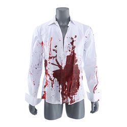 Lot # 107: James Wesley's Bloodied Death Shirt