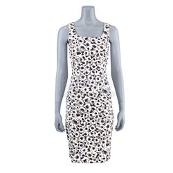Lot # 162: Karen Page's Gray and White Flower Dress