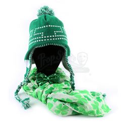 Lot # 191: Franklin 'Foggy' Nelson's Cloverleaf Hat, Scarf, and Light-up Bow Tie