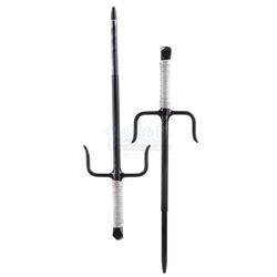 Lot # 196: Elektra Natchios' Retractable Sais