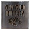 Image 1 : Lot # 249: New York Bulletin Building Sign