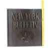 Image 6 : Lot # 249: New York Bulletin Building Sign