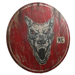 Lot # 259: Round 'Dogs of Hell' Sign