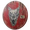 Image 2 : Lot # 259: Round 'Dogs of Hell' Sign