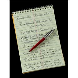 Lot # 323: Dr. Mercer's Pen and Borderline Personality Disorder Notes on Young Benjamin 'Dex' Poinde