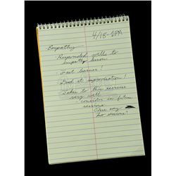 Lot # 327: Dr. Mercer's Empathy Notes on Young Benjamin 'Dex' Poindexter