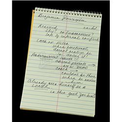 Lot # 333: Dr. Mercer's Borderline Personality Disorder Notes on Young Benjamin 'Dex' Poindexter