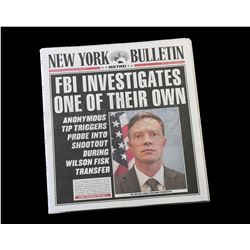 Lot # 335: 'FBI Investigates One of Their Own' New York Bulletin Newspaper