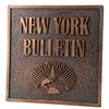 Image 3 : Lot # 348: New York Bulletin Building Sign
