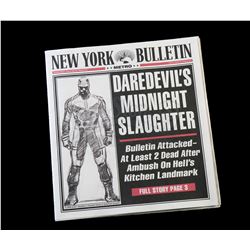 Lot # 353: 'Daredevil's Midnight Slaughter' New York Bulletin Newspaper