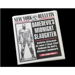 Lot # 361: 'Daredevil's Midnight Slaughter' New York Bulletin Newspaper