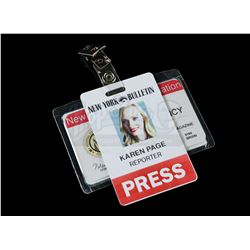 Lot # 368: Karen Page's New York Bulletin Press Badge and News Agency Identification