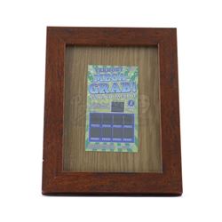 Lot # 401: Karen Page's Framed Family Scratcher