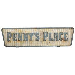 Lot # 418: Penny's Place Diner Sign