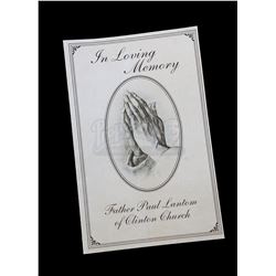 Lot # 433: Program for Father Paul Lantom's Funeral