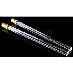 Lot # 443: Matt Murdock's Glass Chandelier Projectile Deflectors