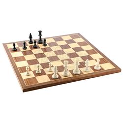 Lot # 460: Bobby Fish's Chess Board and Chess Pieces