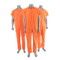 Lot # 492: Three Seagate Prison Jumpsuits