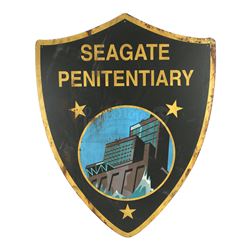 Lot # 493: Seagate Prison Yard Sign