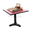 Image 1 : Lot # 505: Barber Shop Chess Set Table