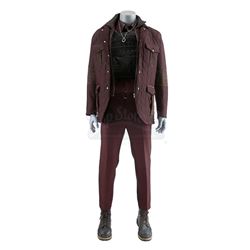 Lot # 537: Willis 'Diamondback' Stryker's Burgundy Combat Costume