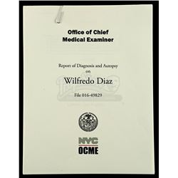 Lot # 552: Wilfredo Diaz's Autopsy Report
