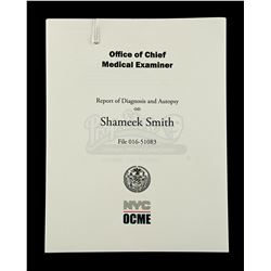 Lot # 555: Shameek Smith's Autopsy Report