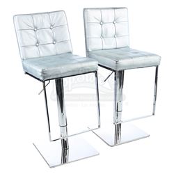 Lot # 557: Pair of Harlem's Paradise Bar Stools