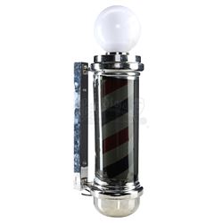 Lot # 569: Pop's Barber Shop Lighted Barber Pole