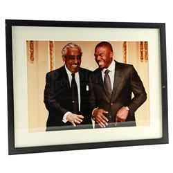 Lot # 607: Raymond 'Piranha' Jones' Framed Charles Rangel Photograph