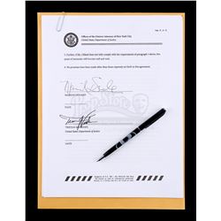 Lot # 637: Mariah Dillard's Signed Immunity Deal