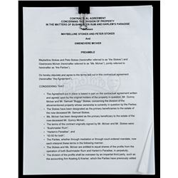 Lot # 638: Stokes and McIver Contract