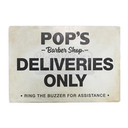 Lot # 650: Pop's 'Deliveries Only' Sign