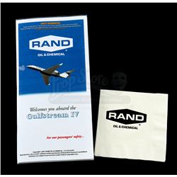 Lot # 687: Rand Enterprises Airline Safety Brochure and Rand Branded Napkin