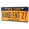 Image 2 : Lot # 690: RAND ENT 27 New York License Plate