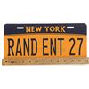 Image 5 : Lot # 690: RAND ENT 27 New York License Plate