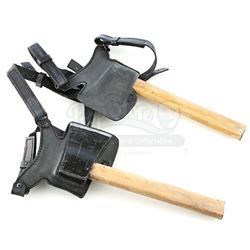 Lot # 704: Pair of Yangsi Gonshi Hatchets with Holster