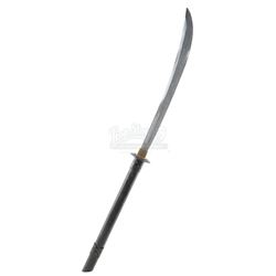 Lot # 732: Scythe's Naginata Blade with Partial Staff