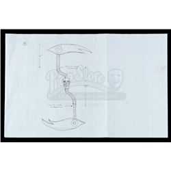 Lot # 733: Scythe's War Scythe Concept Drawing