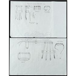 Lot # 754: Pair of Claire Temple's Panteras Concept Drawings