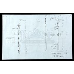 Lot # 773: Chicken Sickle and Suntetsu Concept Drawings