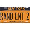 Image 4 : Lot # 792: RAND ENT 27 New York License Plate