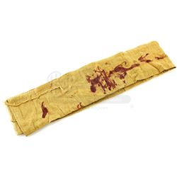 Lot # 815: Danny Rand and Davos' Ripped Yellow Fight Sash
