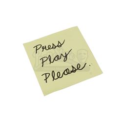 Lot # 875: Mary Walker's Press Play Sticky Note
