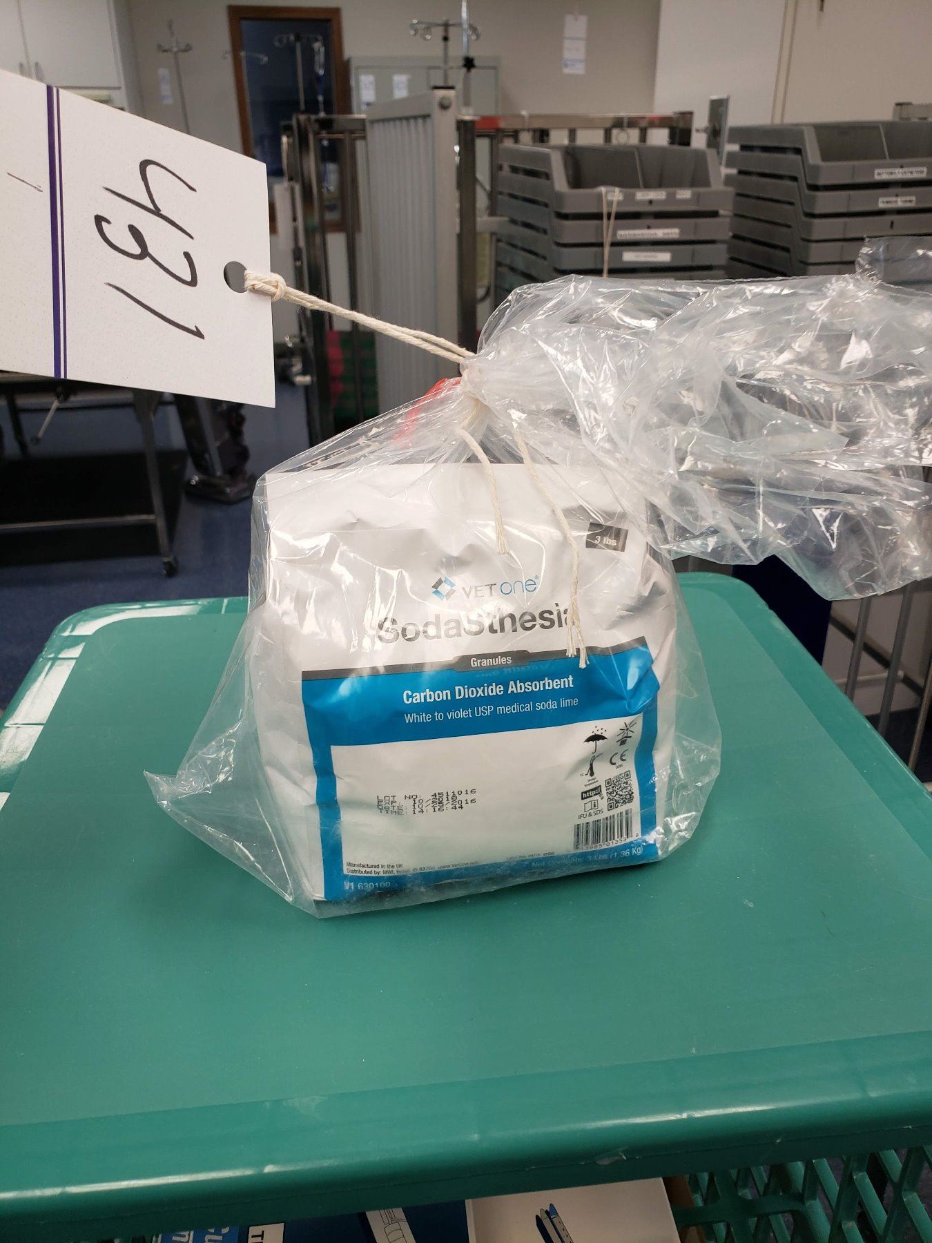 Vet One sodasthesia carbon dioxide absorbent