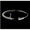 Image 4 : 1.04 ctw Diamond Bangle Bracelet - 14KT White Gold