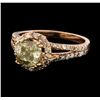 Image 1 : 2.43 ctw Diamond Ring - 14KT Rose Gold