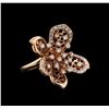 Image 1 : 14KT Rose Gold 1.29 ctw Diamond Ring